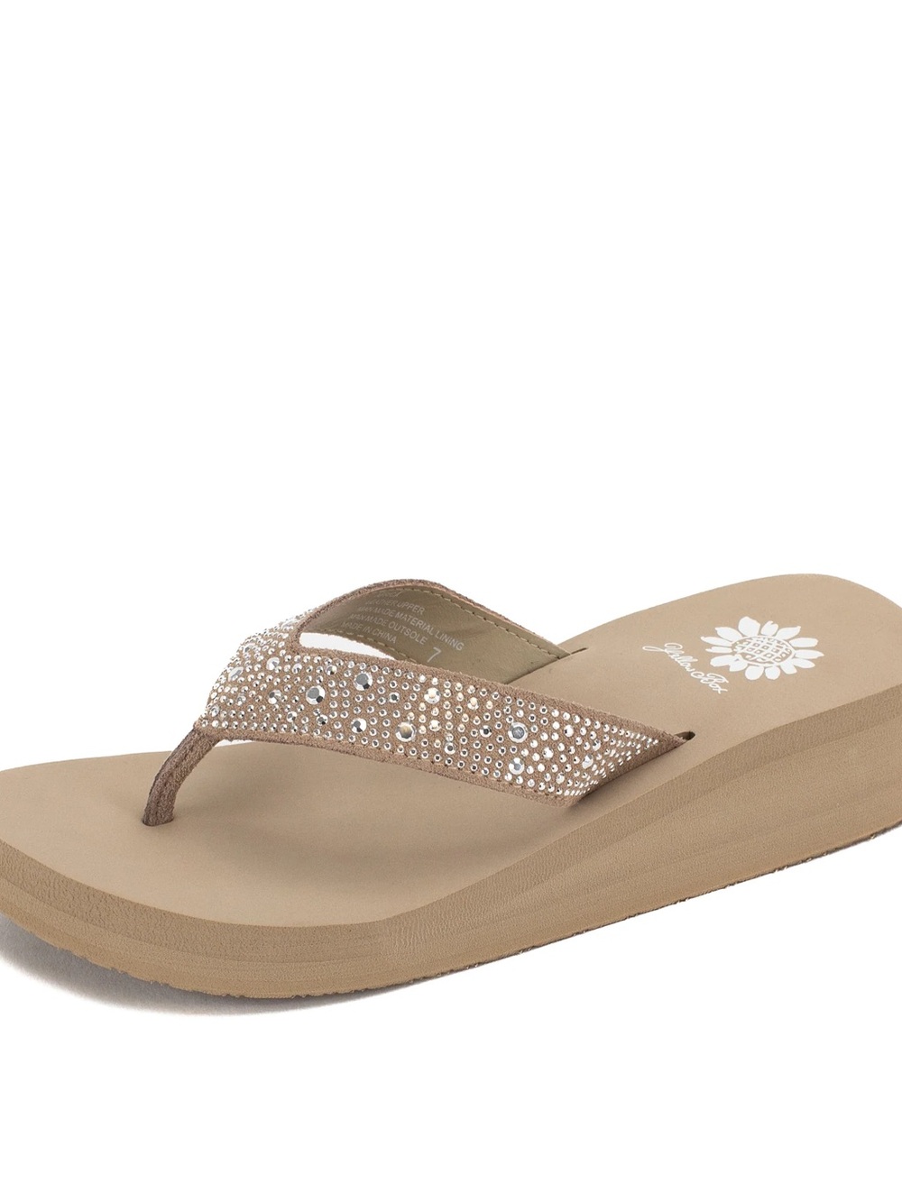 YELLOW BOX AFRICA TAUPE SANDALS MEDIUM WIDTH NEW IN BOX Genuinel leather strap